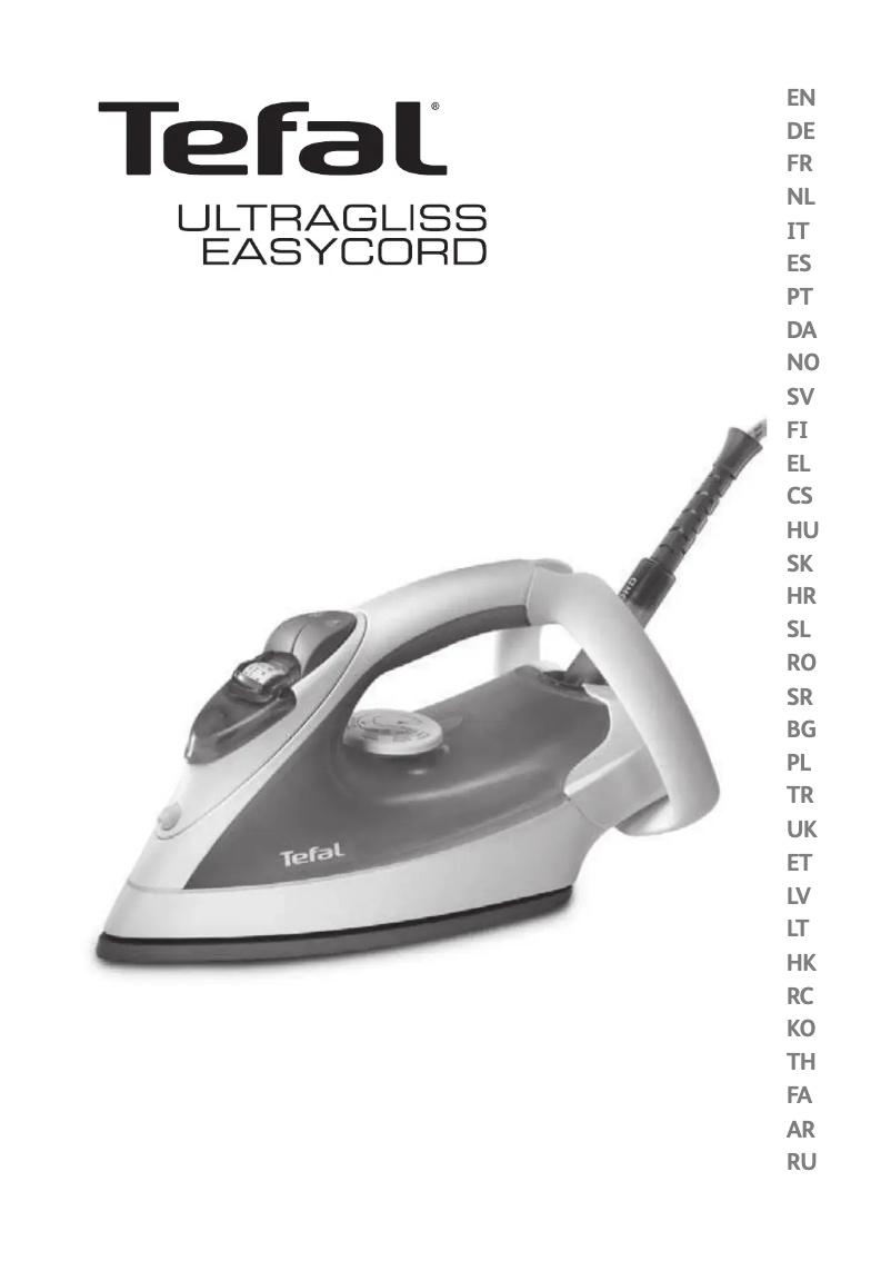 Página 1 del manual Manual de usuario Tefal Ultragliss Easycord FV4370
