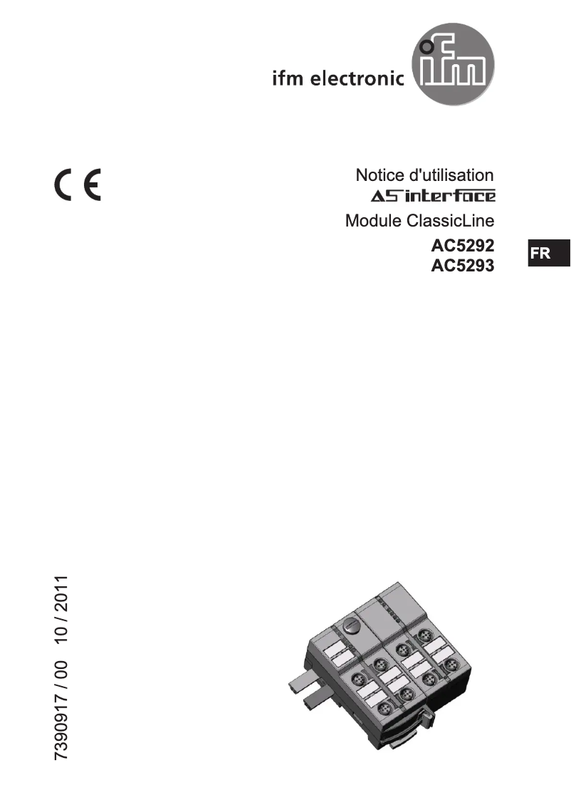 Page 1 de la notice Manuel utilisateur IFM AC5292