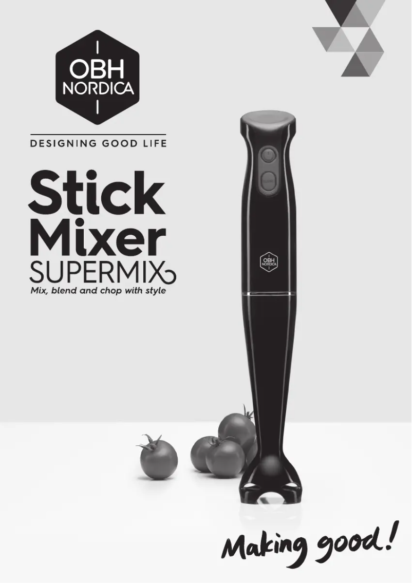 Page 1 de la notice Manuel utilisateur OBH Nordica Super Mix 7698