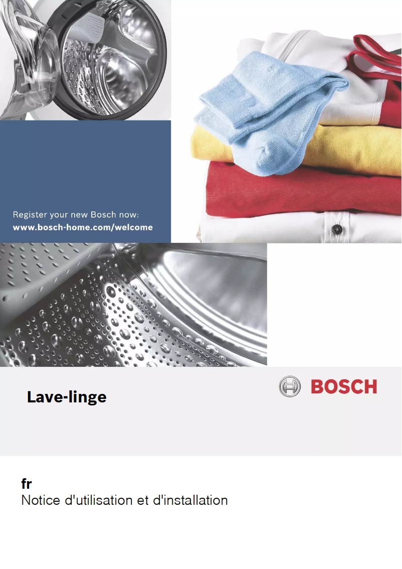 Page 1 de la notice Manuel utilisateur Bosch Serie 2 WIA24201FF