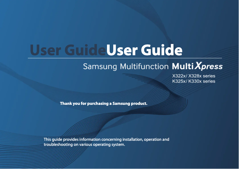 Página 1 del manual Manual de usuario Samsung MultiXpress SL-K3300NR