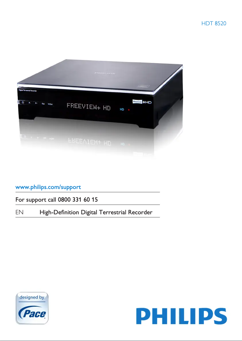 Página 1 del manual Manual de usuario Philips HDT8520