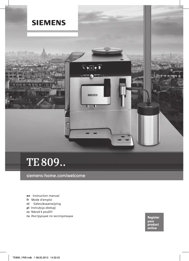 Page 1 de la notice Mode d'emploi Siemens TE809201RW