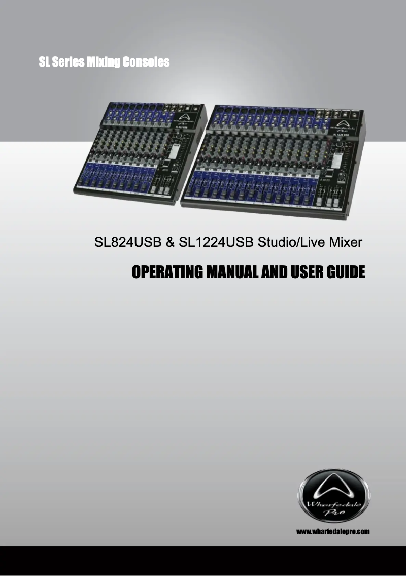 Page 1 de la notice Manuel utilisateur Wharfedale SL 824 USB
