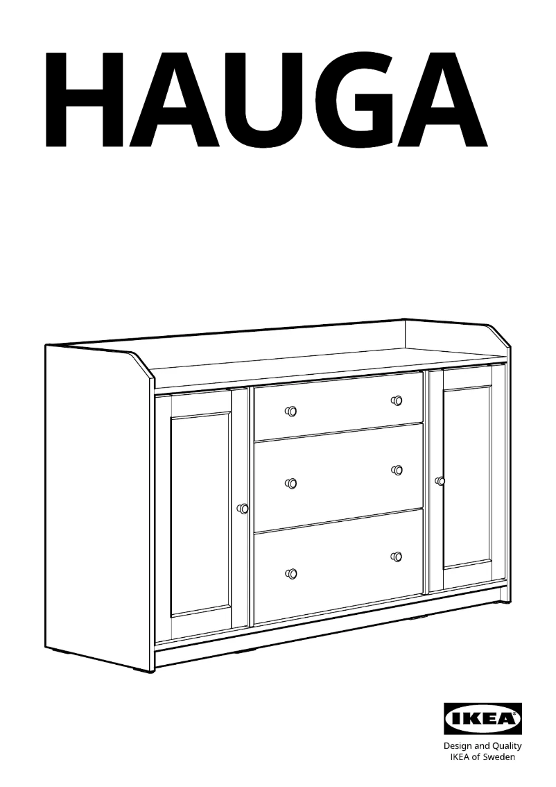 Page 1 de la notice Manuel utilisateur Ikea HAUGA 204.072.92