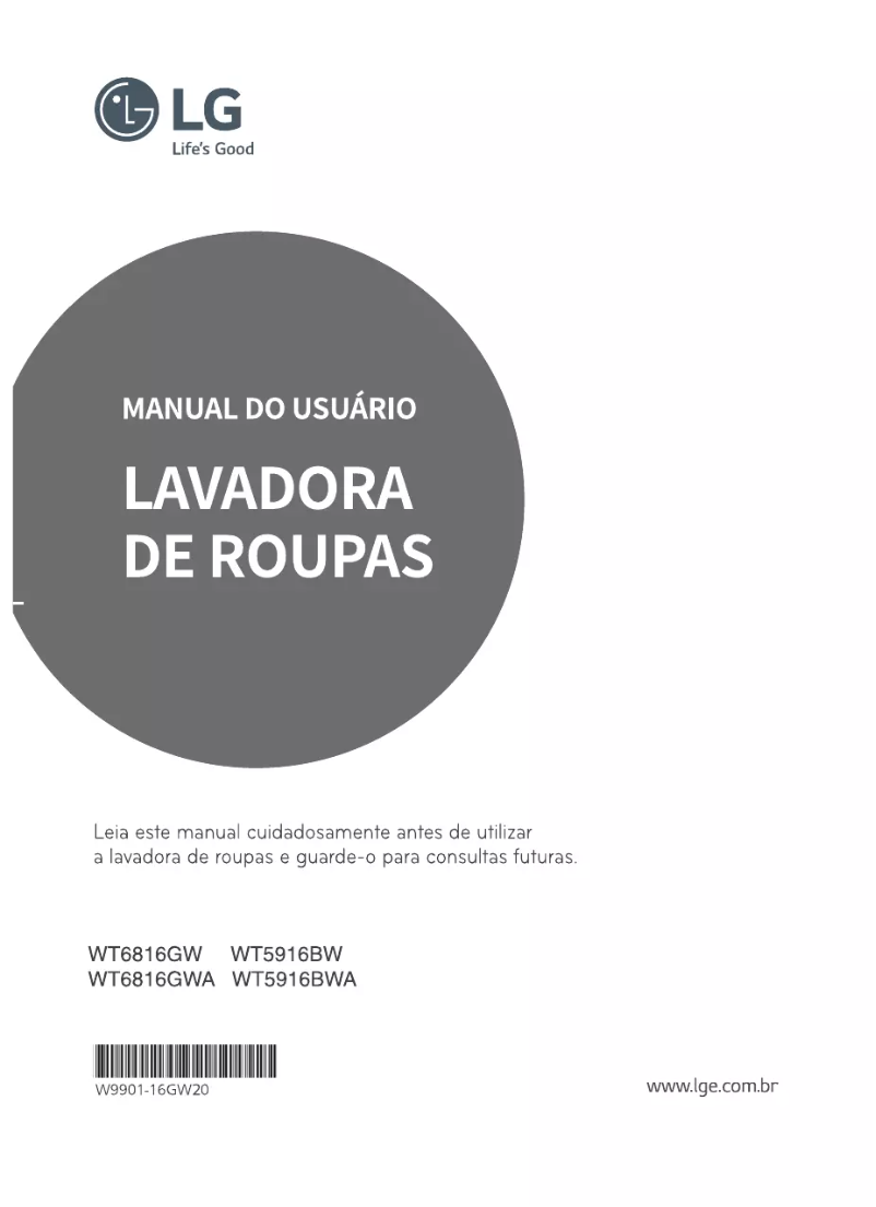 Página 1 del manual Manual de usuario LG WT6816GW