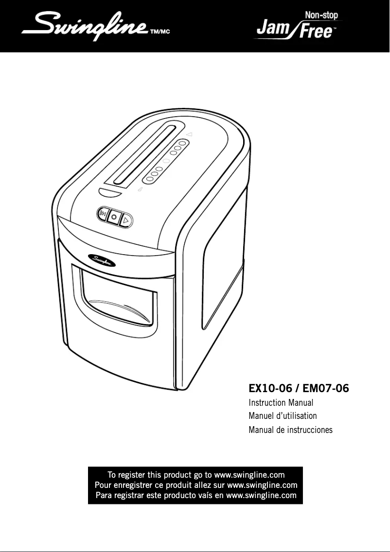 Página 1 del manual Manual de usuario Swingline EX10-06