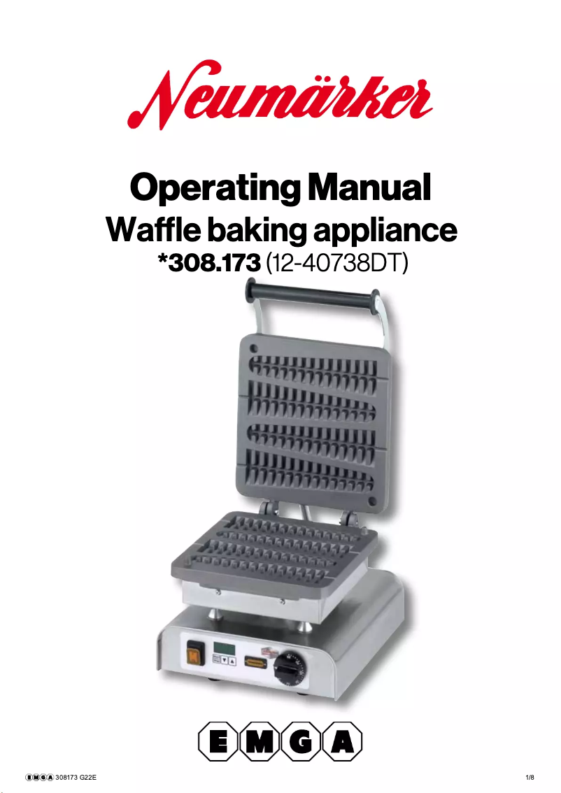 Page 1 de la notice Manuel utilisateur Neumärker 308173