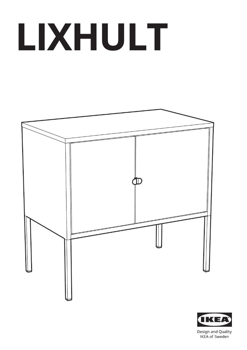 Page 1 de la notice Manuel utilisateur Ikea LIXHULT 703.286.69