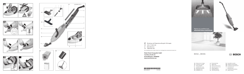 Page 1 de la notice Manuel utilisateur Bosch Flexa BHS4N3