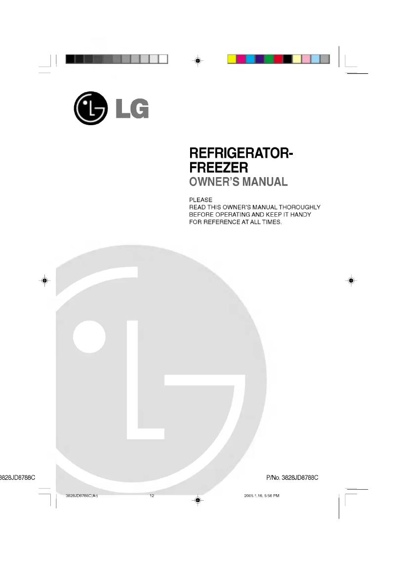 Page 1 de la notice Manuel utilisateur LG GR-522Q