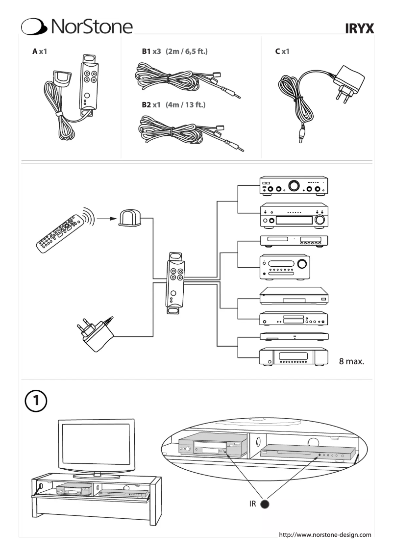 Page 1 de la notice Manuel utilisateur Norstone Iryx