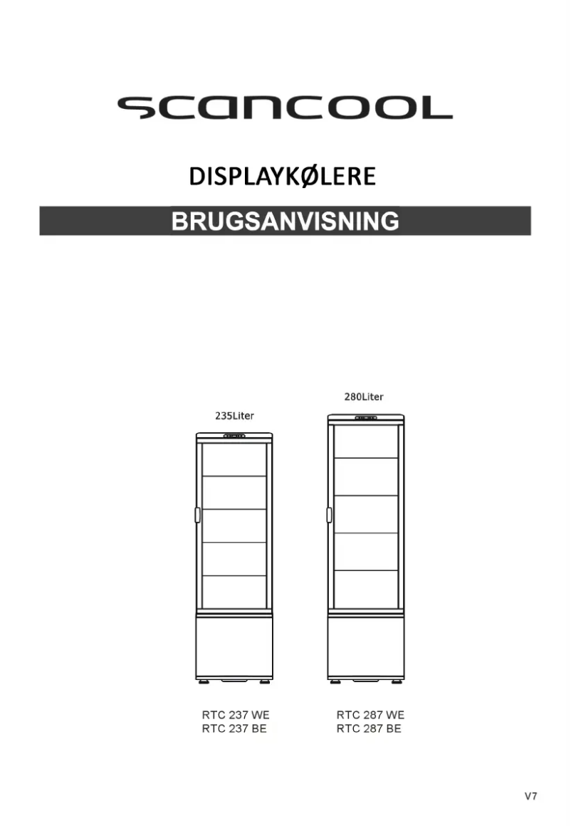 Page 1 de la notice Manuel utilisateur Scancool RTC 237 BE
