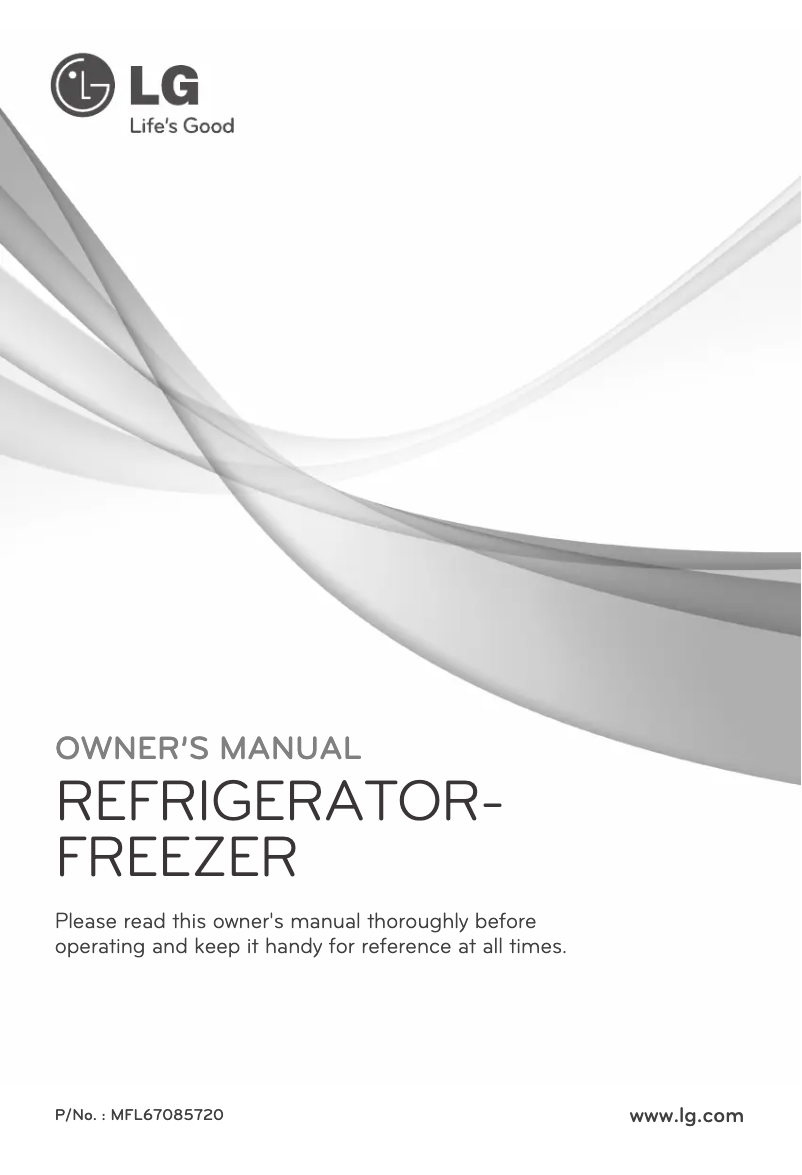 Page 1 de la notice Manuel utilisateur LG GR-B852GSPC