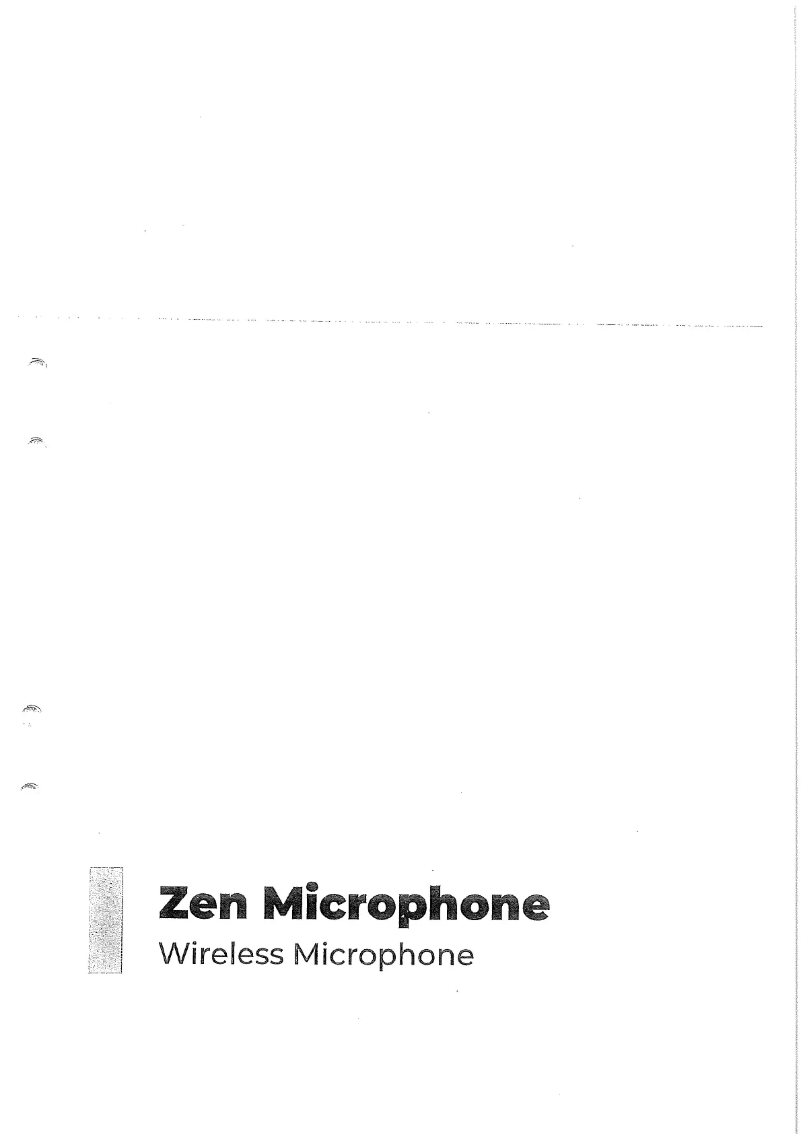Page 1 of the manual User Manual Primare Zen