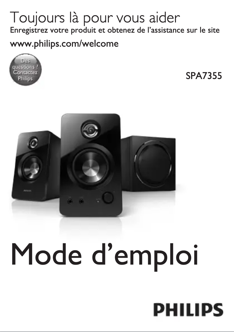 Página 1 del manual Manual de usuario Philips SPA7355