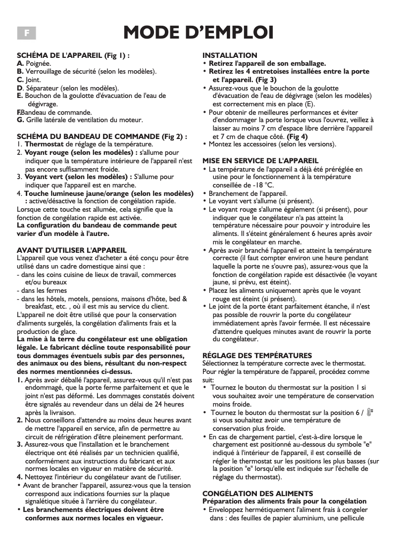 Page 1 de la notice Mode d'emploi Whirlpool WHM31112