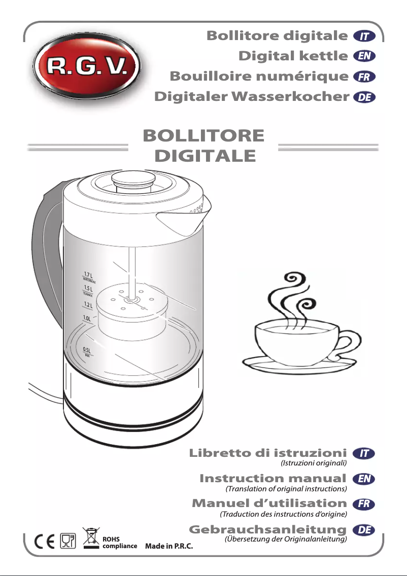 Page 1 de la notice Manuel utilisateur RGV 110920