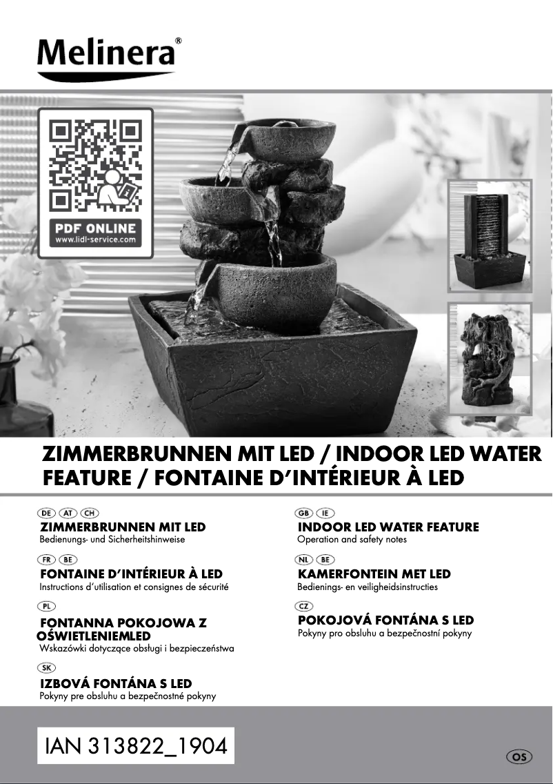 Page 1 de la notice Manuel utilisateur Melinera HG00214A