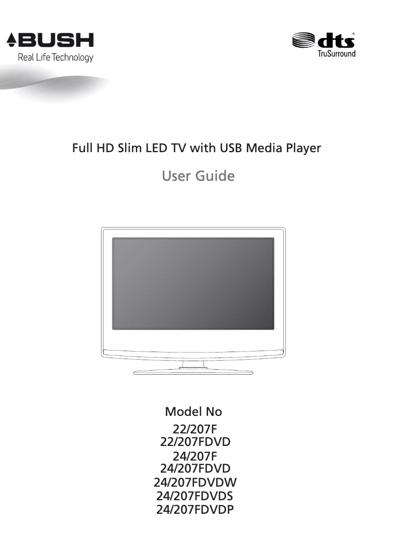 Página 1 del manual Manual de usuario Bush 24/207F