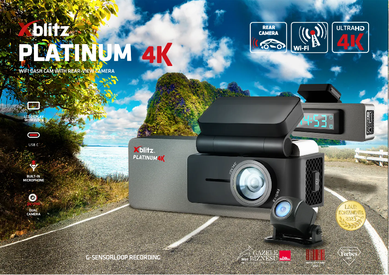 Page 1 de la notice Fiche technique Xblitz Platinum 4K