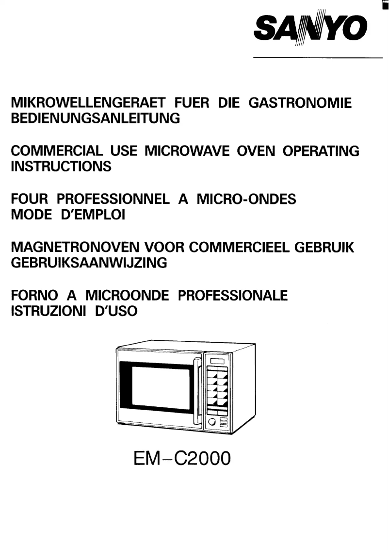 Page 1 de la notice Manuel utilisateur Sanyo EM-C2000