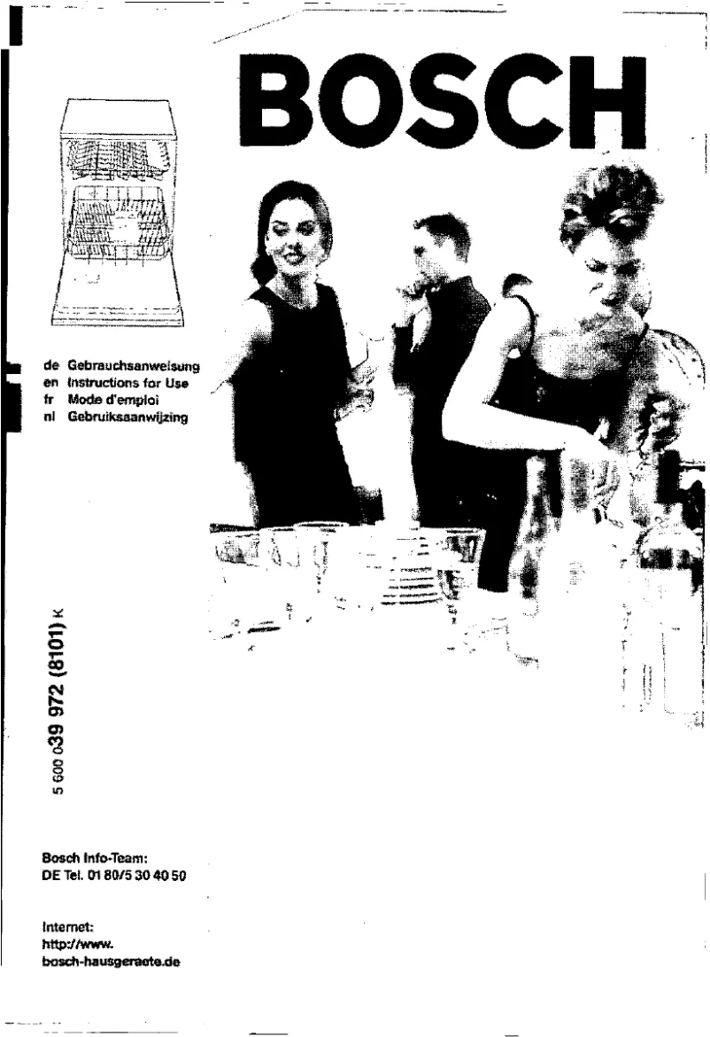 Page 1 de la notice Manuel utilisateur Bosch SGS4309