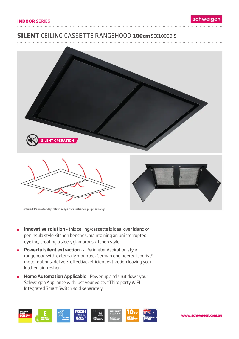 Page 1 de la notice Fiche technique Schweigen SCC1000B-S