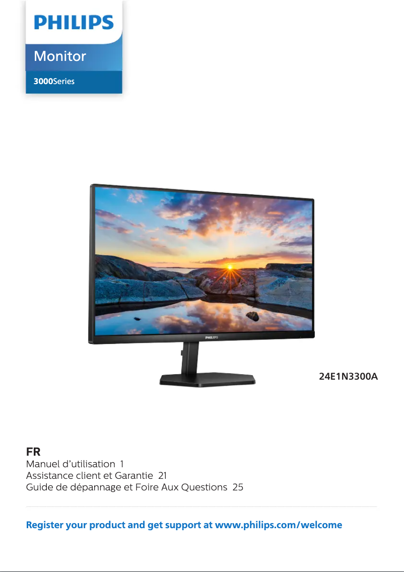 Page n°1 - Manuel utilisateur Philips 24E1N3300A