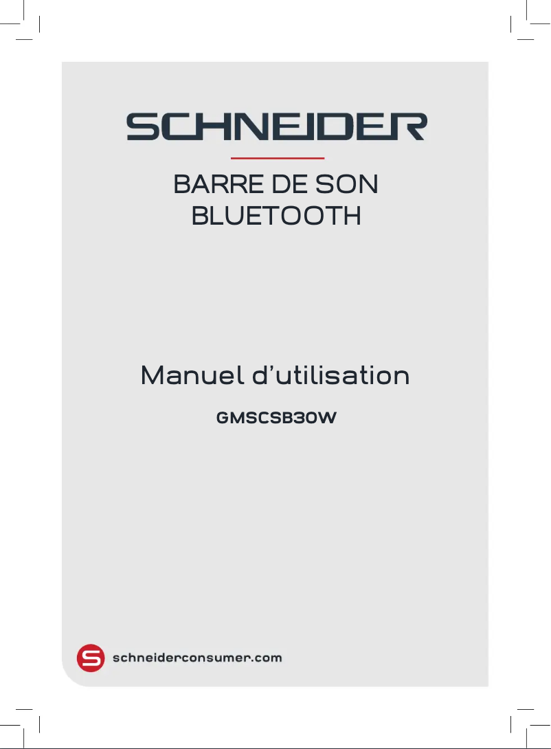 Página 1 del manual Manual de usuario Schneider GMSCSB30W