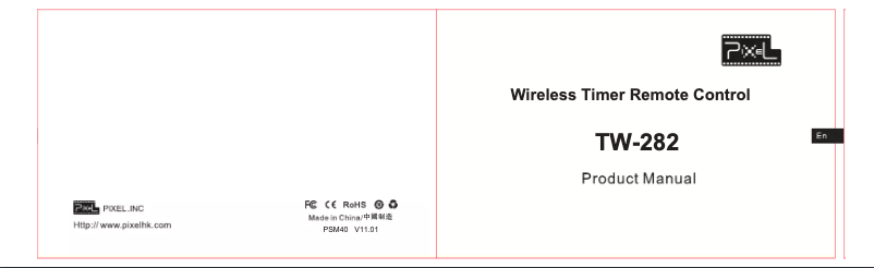 Page 1 de la notice Manuel utilisateur Pixel TW-282