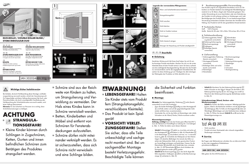 Page 1 de la notice Manuel utilisateur Meradiso IAN 339886