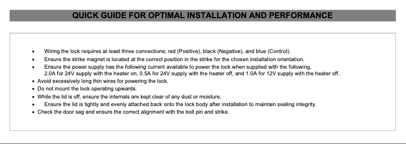 Page 1 de la notice Guide de démarrage rapide Dormakaba RCI YG80