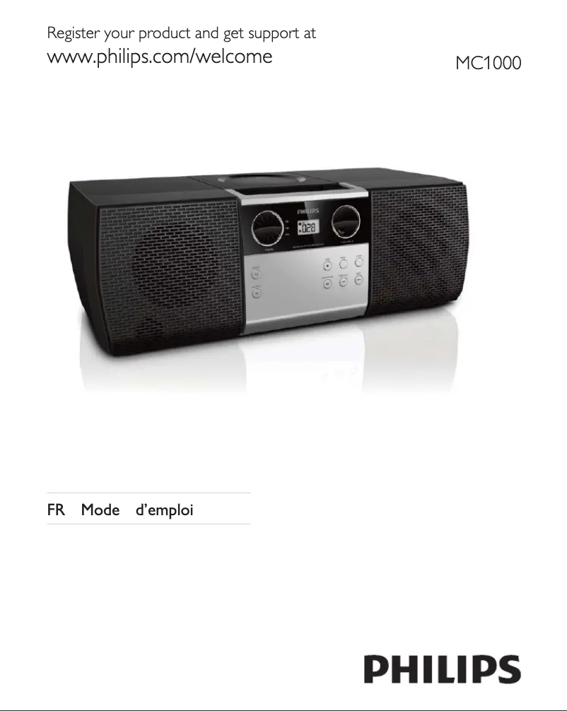 Page n°1 - Manuel utilisateur Philips MC1000