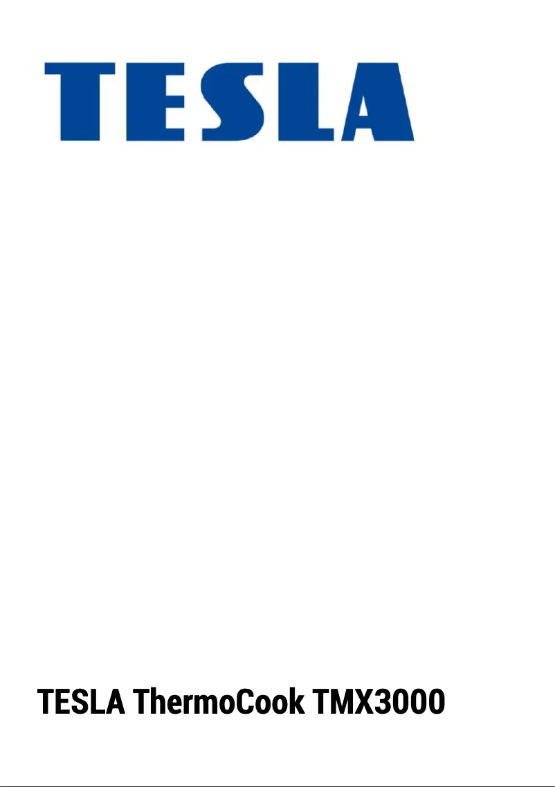 Page 1 de la notice Manuel utilisateur Tesla ThermoCook TMX3000