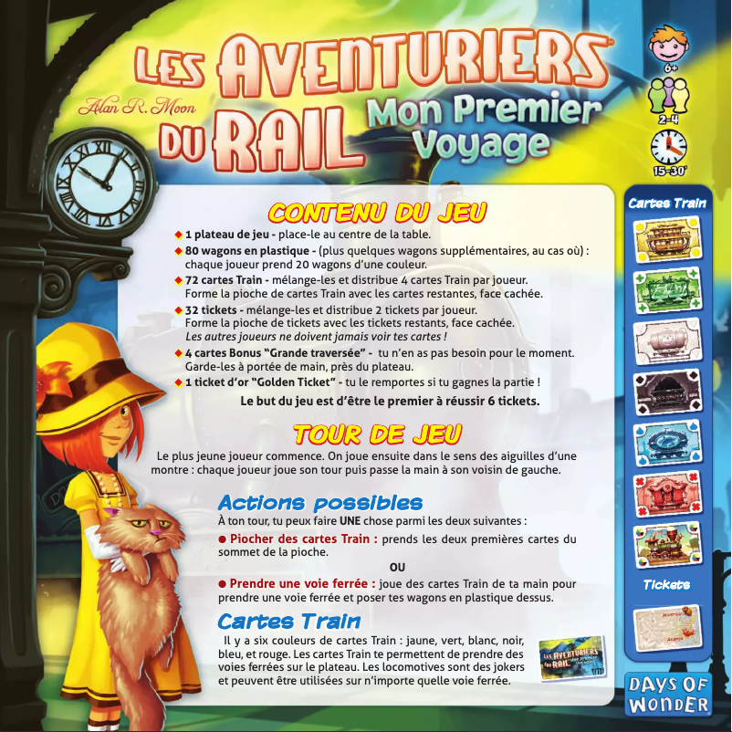 Página 1 del manual Manual de usuario Days of Wonder Ticket to Ride - First Journey