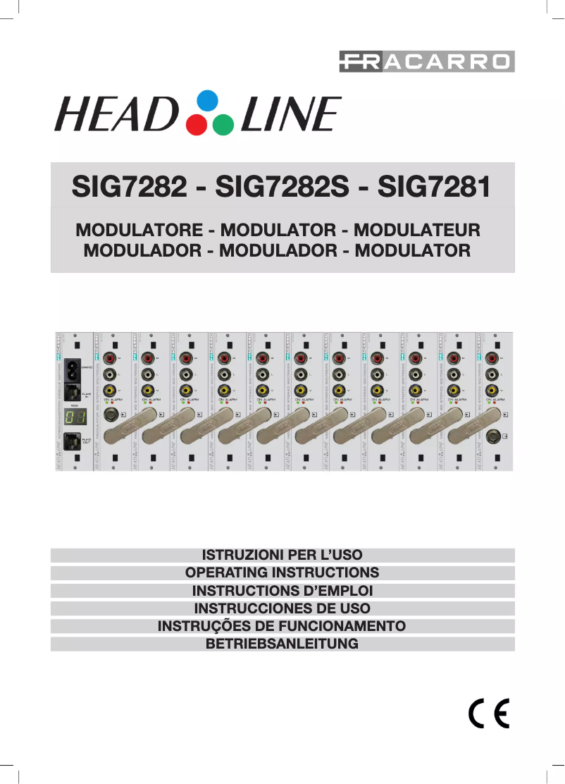 Page 1 de la notice Manuel utilisateur Fracarro SIG7282
