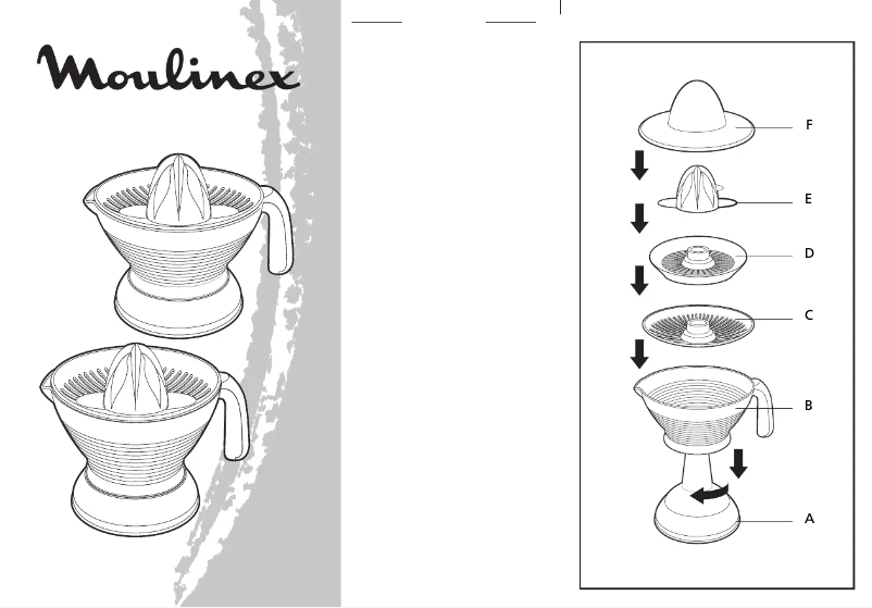Page 1 de la notice Manuel utilisateur Moulinex Vitapress BKB486