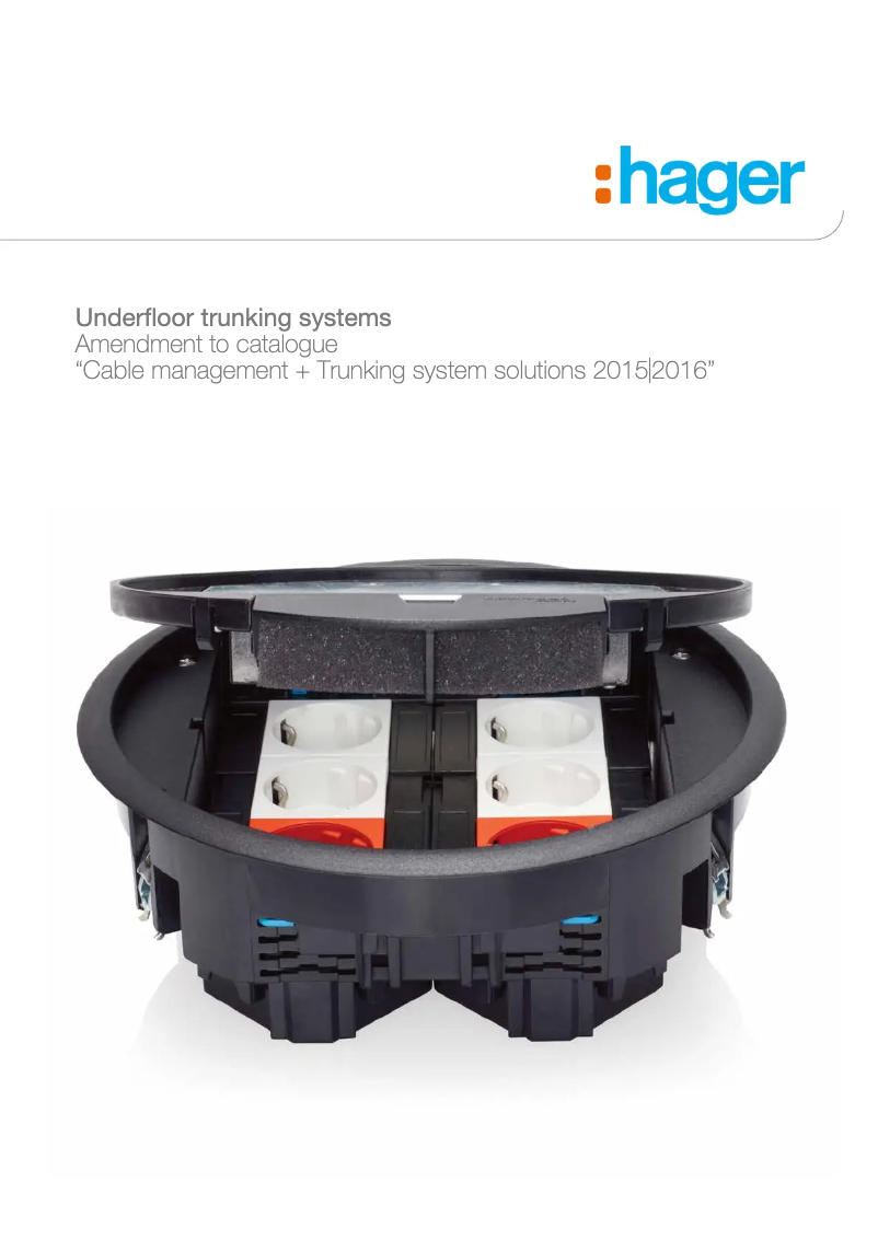 Página 1 del manual Catálogo Hager VR12127011