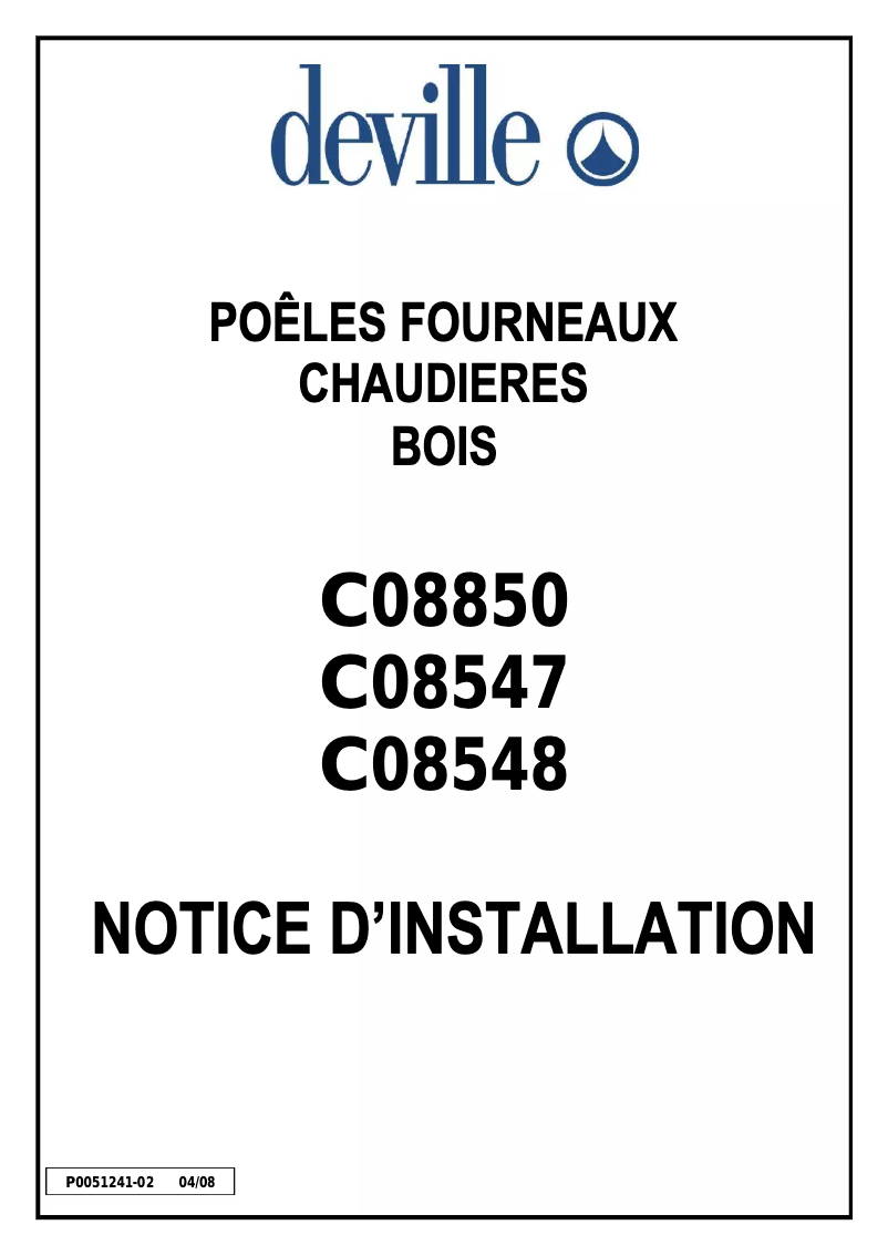 Page 1 de la notice Manuel utilisateur Deville Gingembre