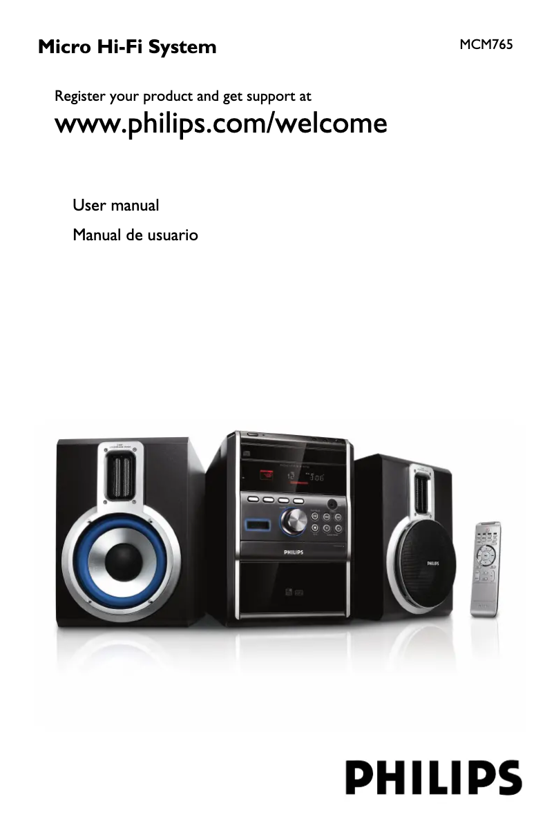 Page 1 of the manual User Manual Philips MCM765