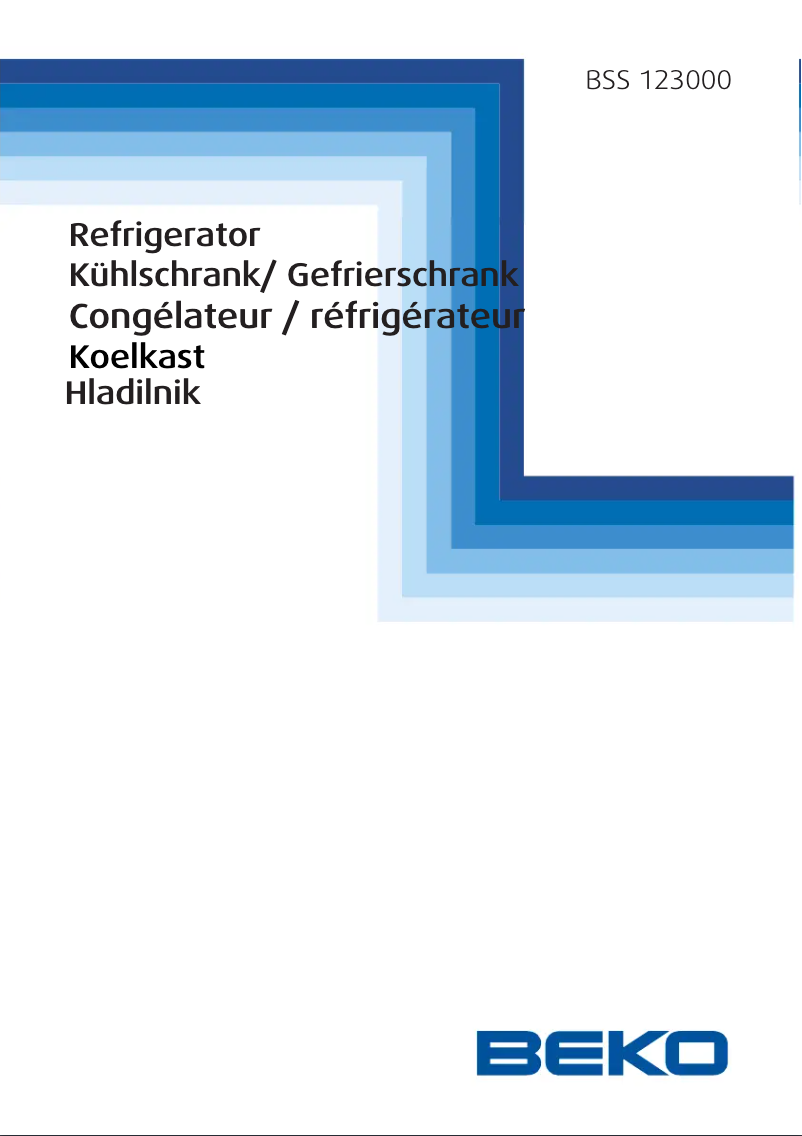 Page 1 de la notice Manuel utilisateur Beko BSS 123000