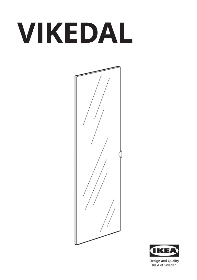 Page 1 de la notice Manuel utilisateur Ikea VIKEDAL 700.233.19
