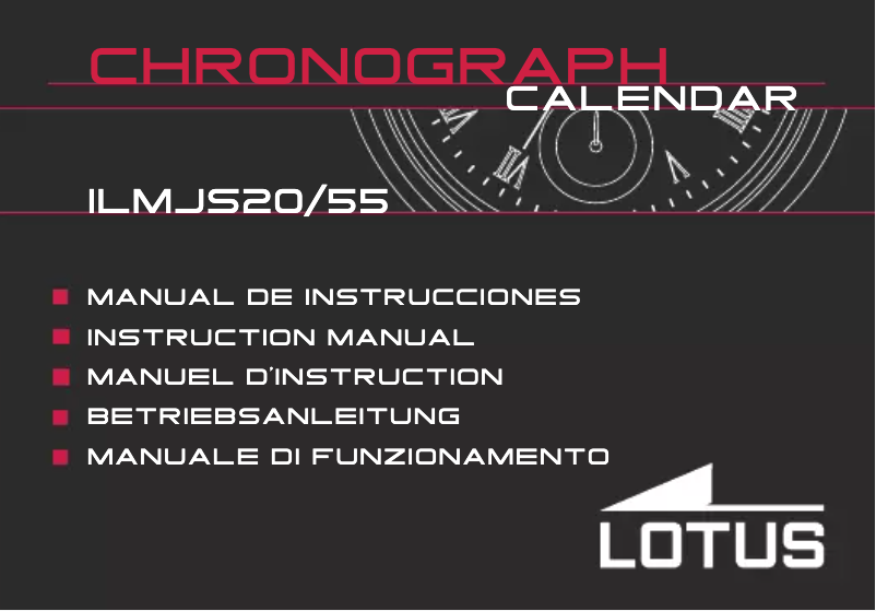 Page 1 de la notice Manuel utilisateur Lotus 18200