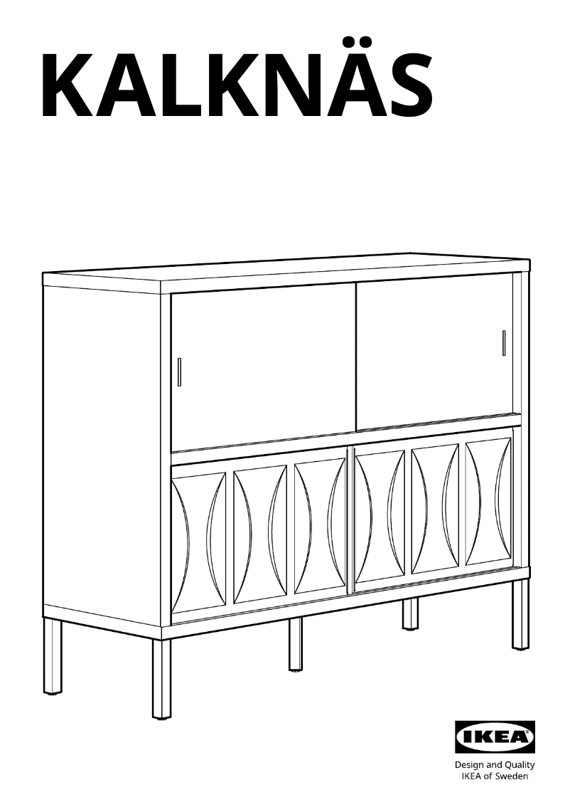 Page 1 de la notice Manuel utilisateur Ikea KALKNÄS 704.962.62