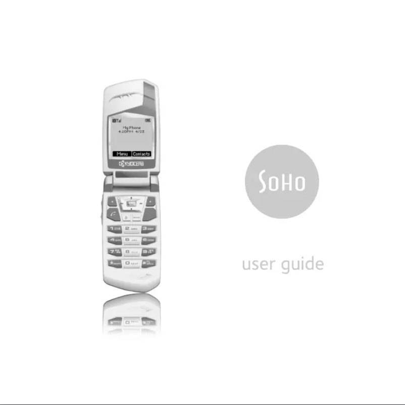 Page 1 de la notice Manuel utilisateur Kyocera Soho