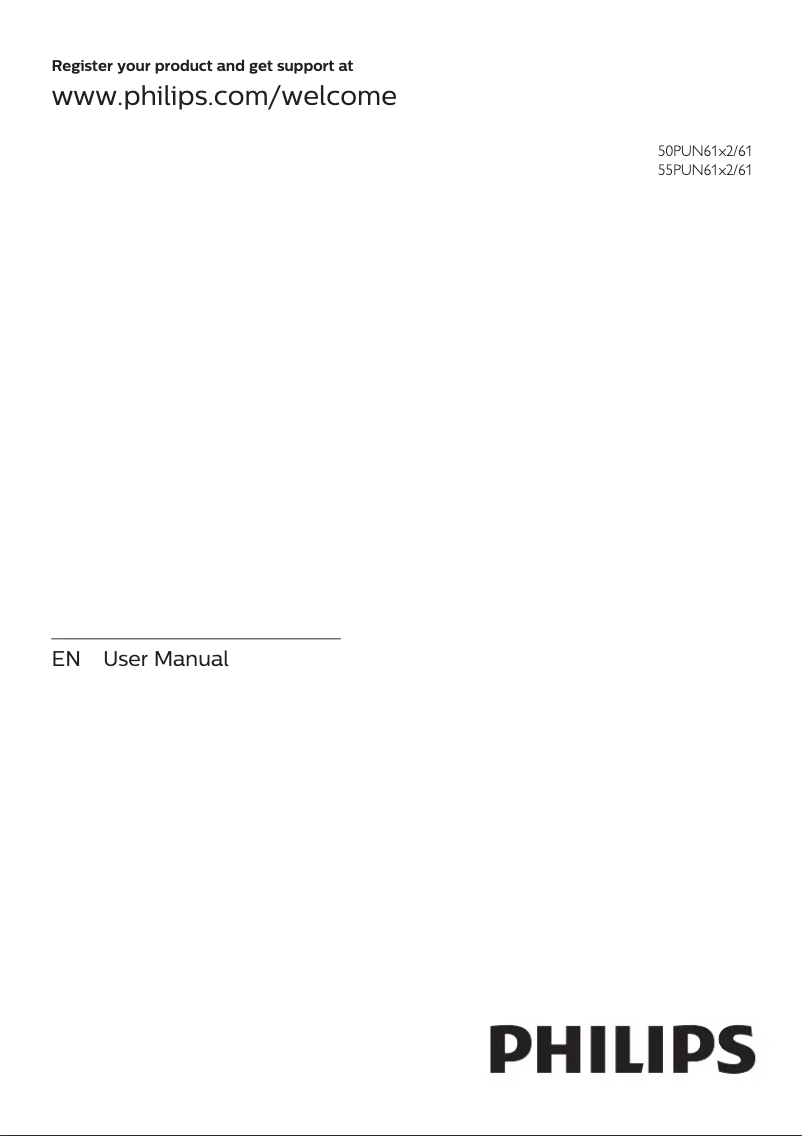 Page n°1 - Manuel utilisateur Philips 55PUN6182