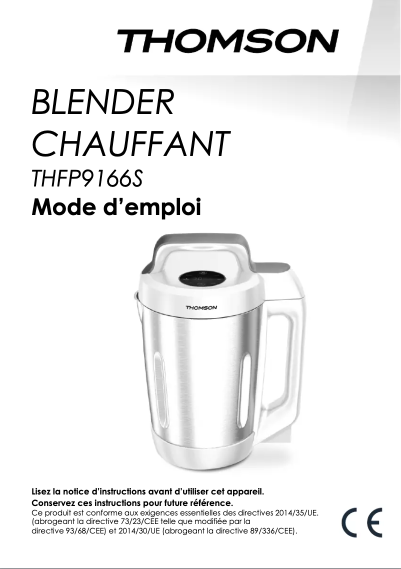 Page 1 de la notice Manuel utilisateur Thomson THFP9166S