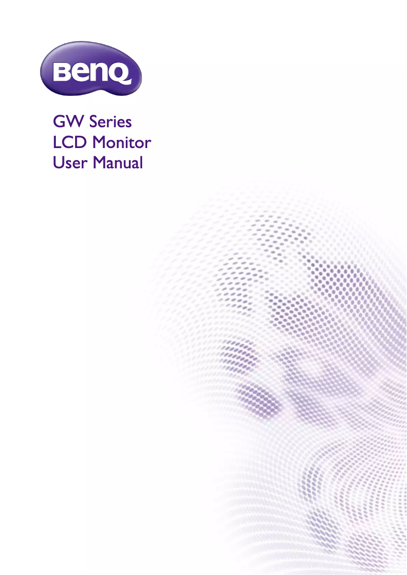 Page 1 of the manual User Manual BenQ GW2255HM