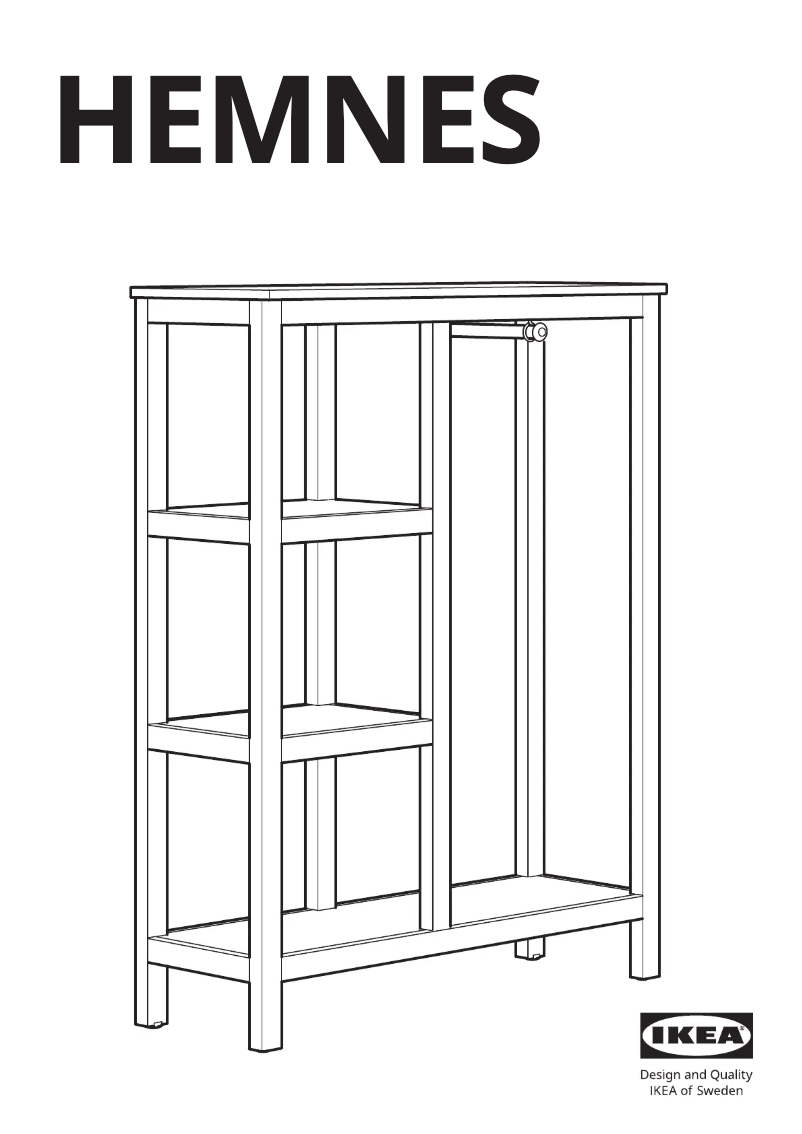 Page 1 de la notice Manuel utilisateur Ikea HEMNES 803.796.20